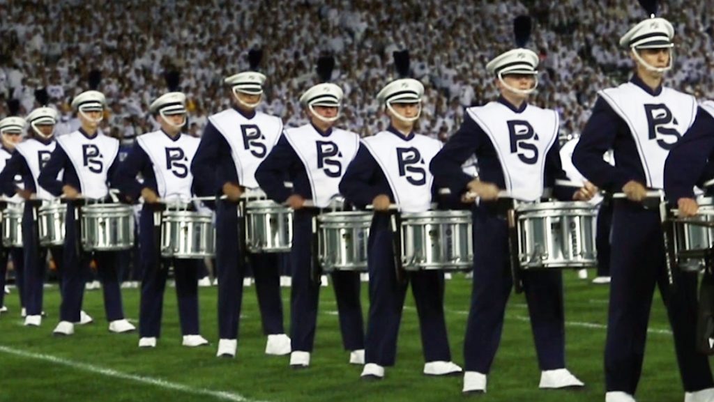 Penn State marching band performs Family Feud theme song