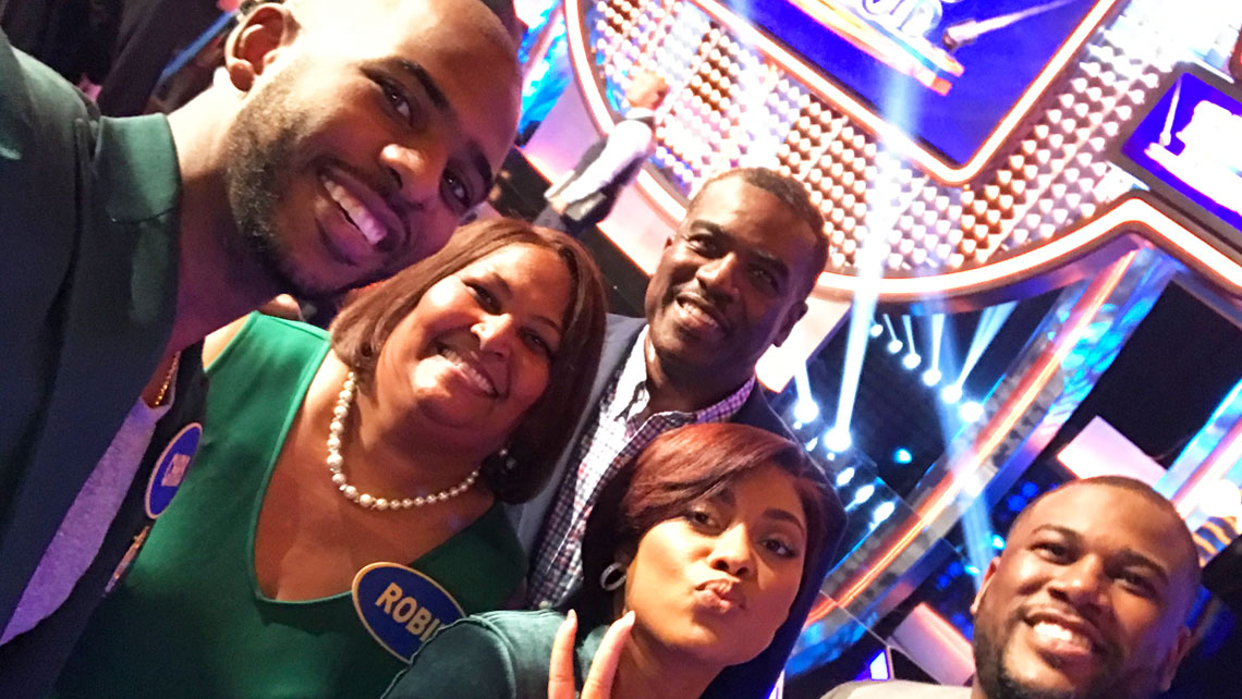 The Paul Family on Celebrity Family Feud