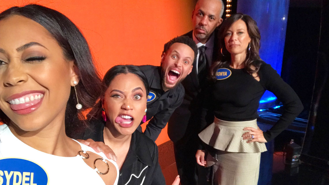 The Curry Family on Celebrity Family Feud
