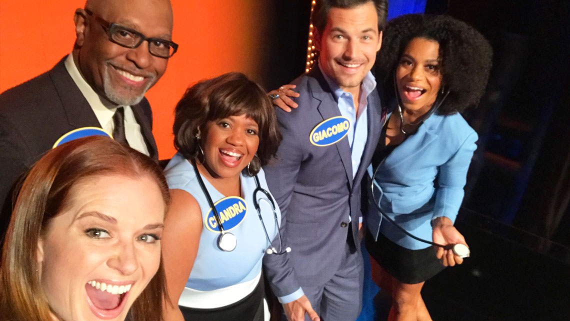 The Cast of Grey's Anatomy Family on Celebrity Family Feud