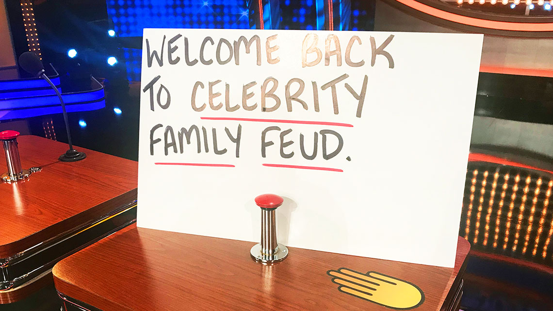 Celebrity Family Feud Season 4 Announcement Board