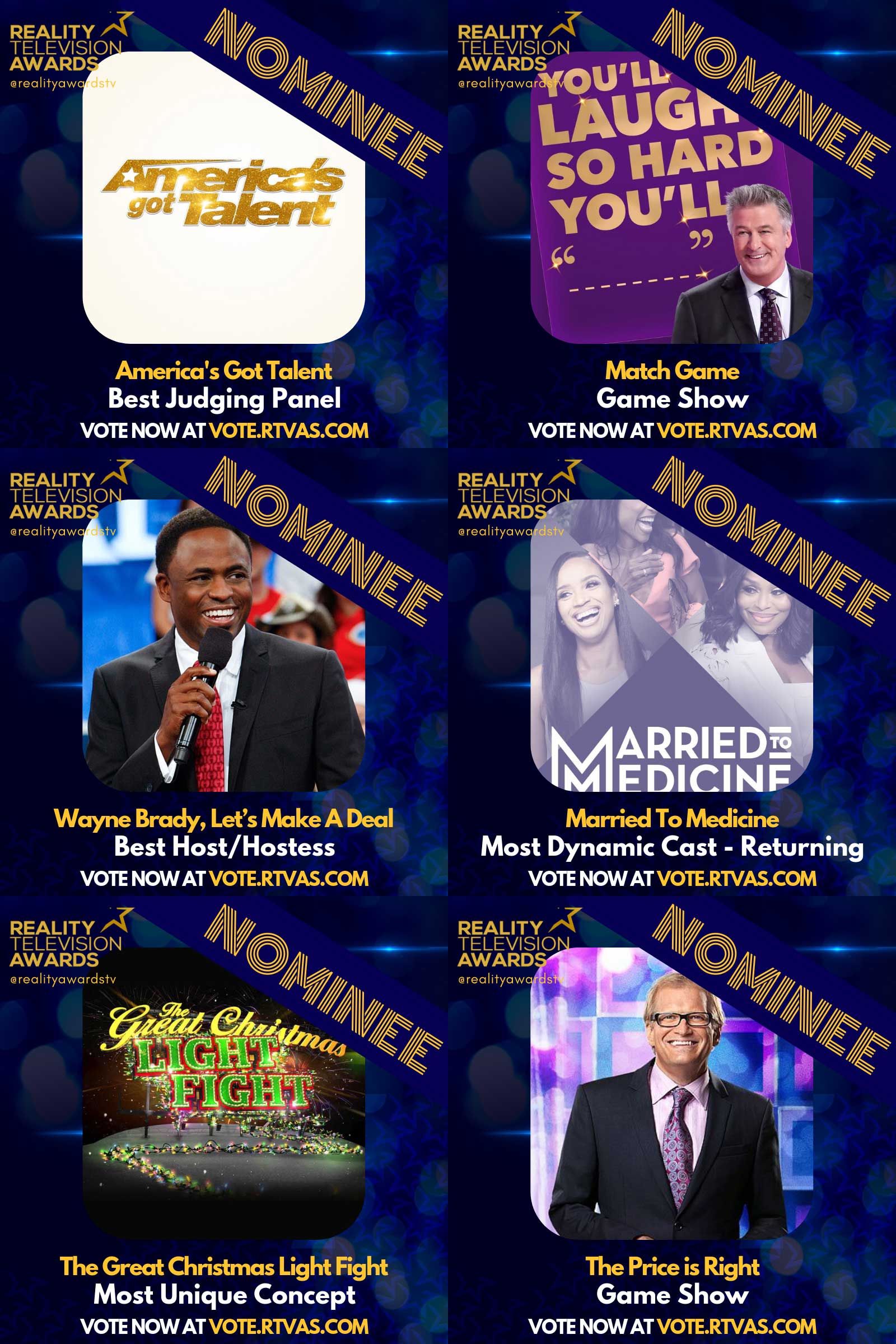 Reality Television Awards Fremantle nominations